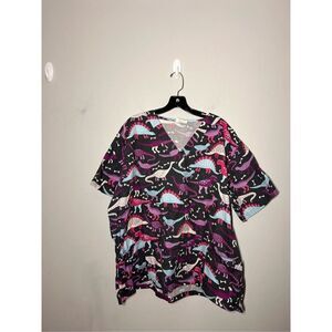 UA Scrubs Dinosaur scrub top size 2xl. C16-7